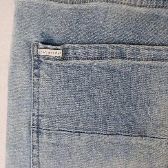 Serenede Jeans Men's 36x32 Blue Denim Distressed Skinny Slim Light Wash Ripped - Picture 11 of 14